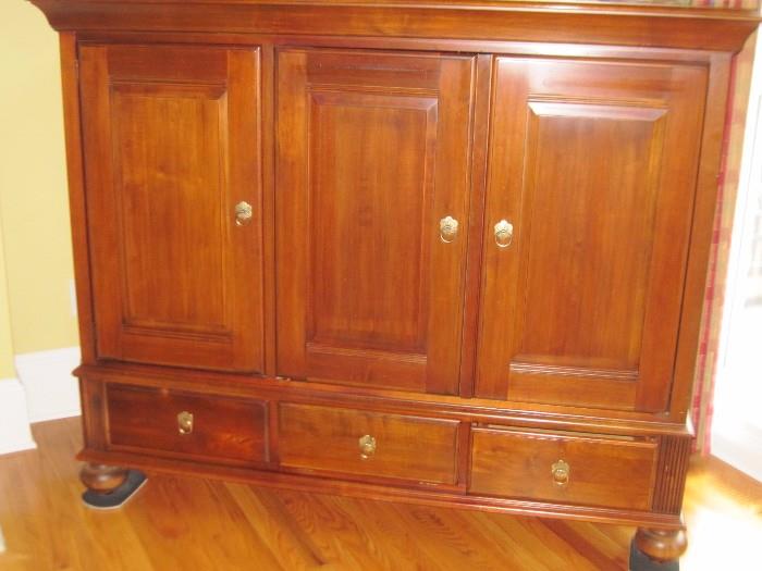 large TV cabinet with lots of storage