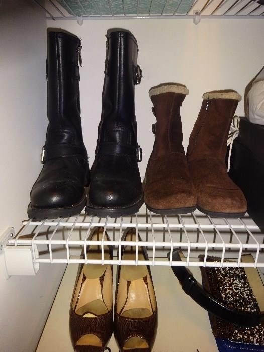 Ladies Size 9 Boots and Shoes