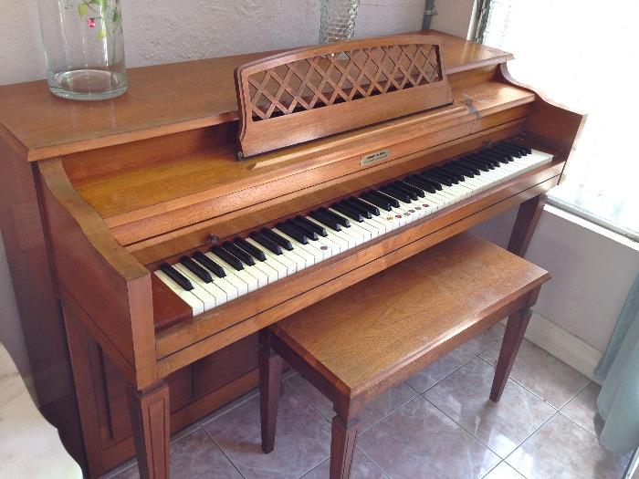  SCHAFFER AND SONS PIANO & BENCH