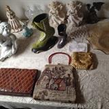 Lady's hand bags and angels