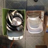 Box lots kitchen pans casseroles