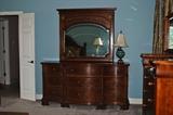 bowed front triple dresser & mirror-bernhardt set-$3500- whole set