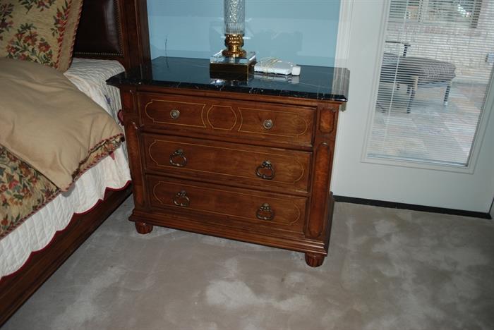 1 of 2 end tables with king bernhardt set 