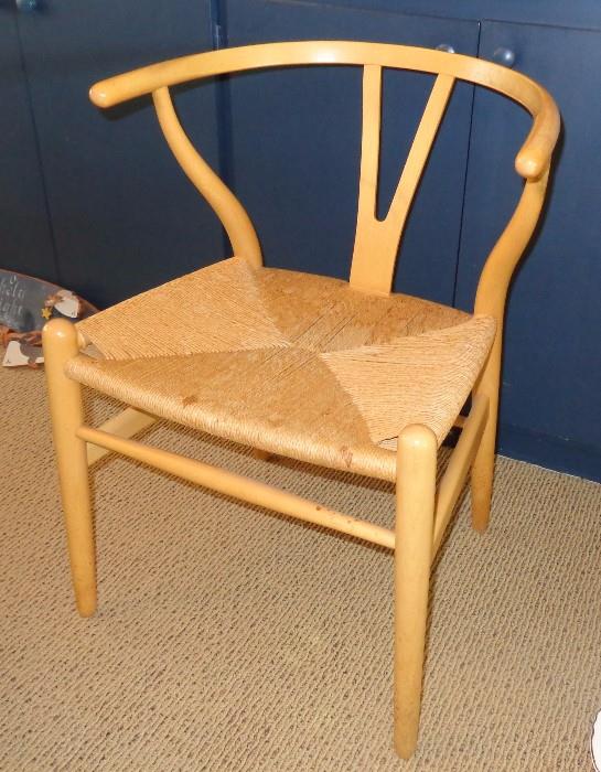 One of a pair, Hans Wegner wishbone chairs