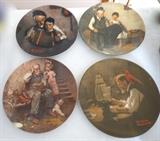 Norman Rockwell plates.