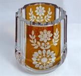 Made in Poland glass vase.