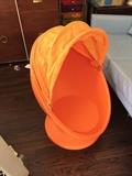 ORANGE IKEA PS LÖMSK Swivel Egg Chair