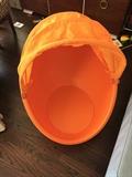 ORANGE IKEA PS LÖMSK Swivel Egg Chair