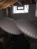 XL MODERNICA GEORGE NELSON SAUCER LAMPS RETAIL $1,395 PER LAMP