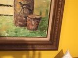 MID-CENTURY ART CATHERINE HOLMES ORIGINAL OIL ON CANVAS
