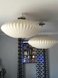 LARGE MODERNICA GEORGE NELSON SAUCER LAMPS