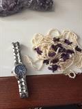 AMETHYST CHIPS AND PEARL NECKLACE / BULOVA WATCH