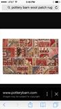 8 X 10 POTTERY BARN WOOL RUG (JUST HAD IT PROFESSIONALY CLEANED)