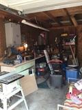 GARAGE FULL OF TOOLS / GARDENING EQUIPMENT AND SUPPLIES
