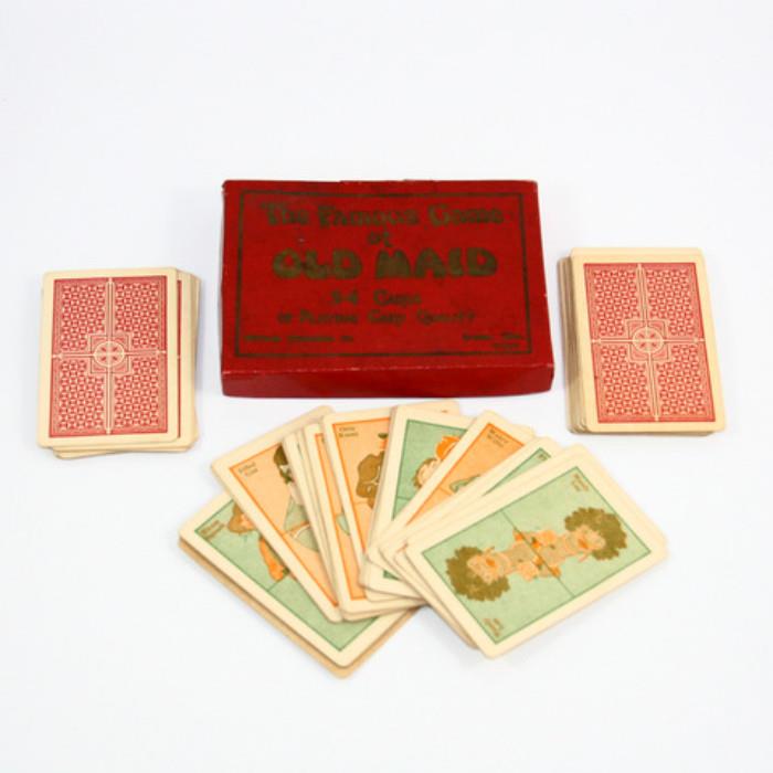 Whitman Publishing Co OLD MAID Card Game c1930s. 
Condition: Missing One Card
Shipping: Yes 