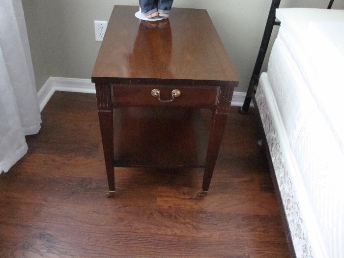 wood end table