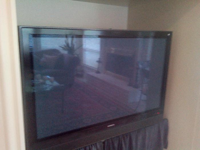 Hitachi 42" Flat Screen HD  TV.  Also available are several electronic items , speakers, etc.  