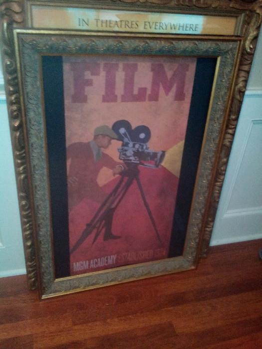 Large Framed movie poster