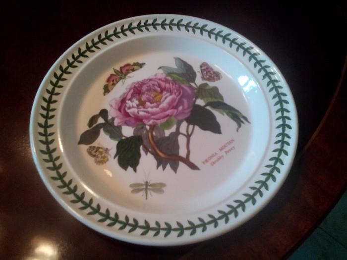 Botanical plates with various patterns - set of 12 - as seen at Macy's.  Numerous serving pieces available as well.  