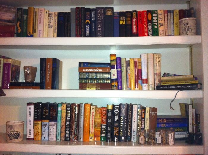 100s of books--cookbooks, novels, history and more.