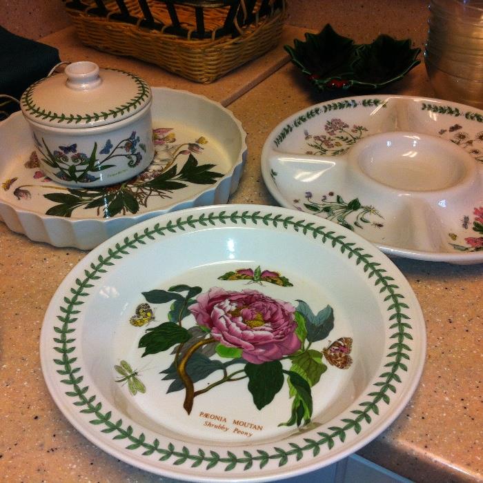 Beautiful floral serving ware.