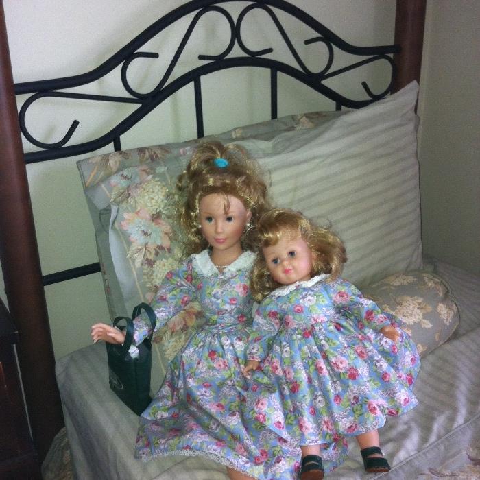 Laura Ashley mother and daughter dolls.