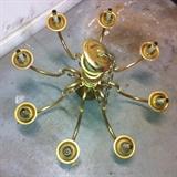 Vintage brass light fixture.