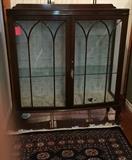Antique mahogany curio