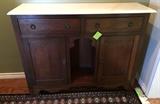 Antique Mahogany sideboard with marble top