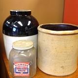 Crocks and old bottles