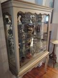 Large Collection Copper Luster / Curio Cabinet
