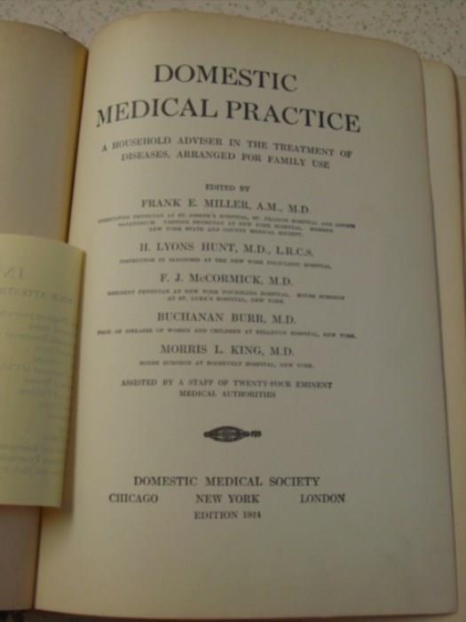 1924 Domestic Medical Practice Book