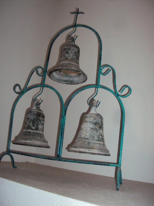 Southwest iron bell design ornament
