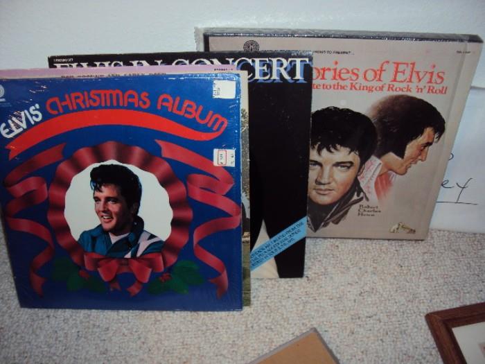 Elvis records, also many vintage 45 records 