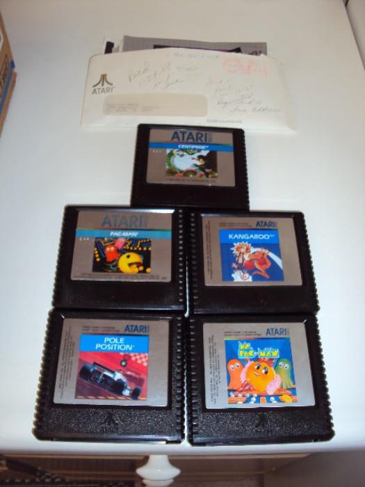 Rarely used Atari game set with these games, with receipts, instructions and more. 
