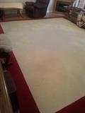 Room size rug for living room or den or bedroom underneath a bed.  In good condition and reasonably priced.