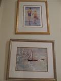 Lucelle Raad-Lithograph on Top: Huchet-Giclee on Bottom