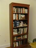 Barn Red Solid Wood 6-Shelf Bookcase - 78X32X14