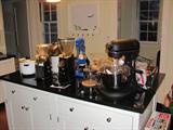 Kitchen Appliances; Kitchenaid Professional 6, Virtuoso Coffee Grinder, Pomegranate Press, nnova Espresso Coffee Grinder Professional, Cookbooks, Calphalon Pots and Pans,