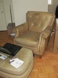 Two Leather Thomasville Chairs