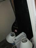 Keyboard, Lamps, and Fan