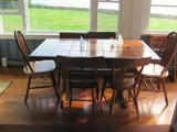 Crate and Barrell Kitchen/Dining Table Custom Top

4 Antique Chairs
2 Chairs