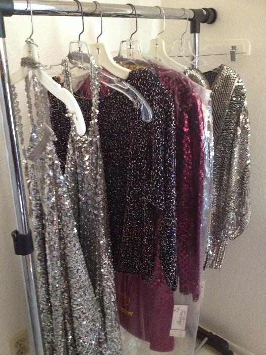 vintage 80's sequin clothing