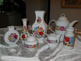 Hungarian hand painted pottery