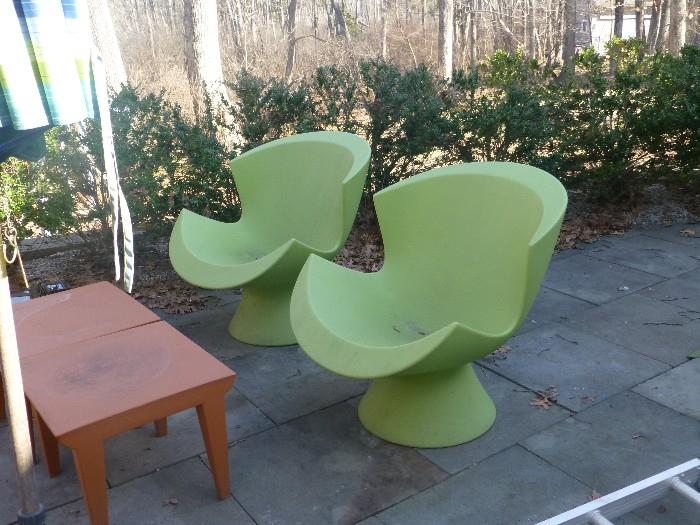 Gehry Green Chairs