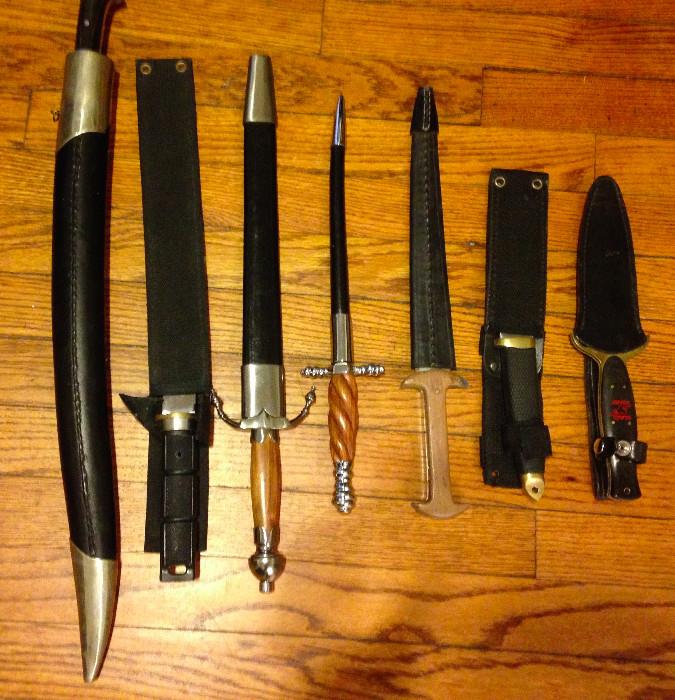 Swords, knives, other collectible blades