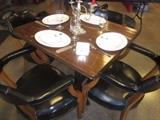 Tables, chairs, dishes, silverware, 