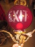 antique exit sign