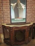 Marble top hall table, 