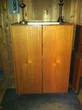Danish teak "cube" desk.